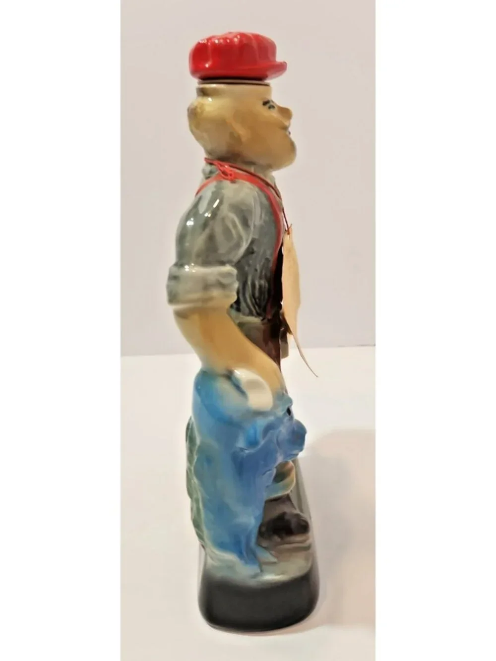 Vintage Jim Beam Empty Paul Bunyan & Babe Decanter Brainerd MN Centennial 1970